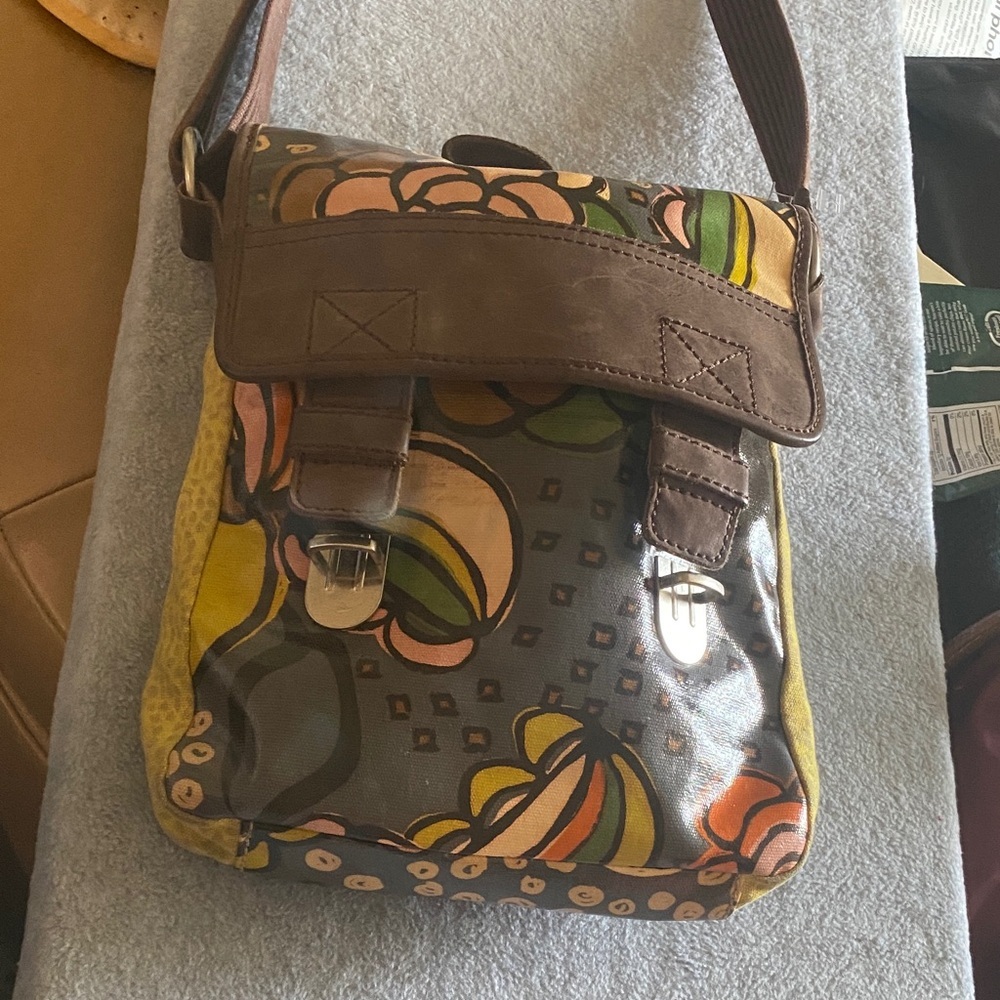 Fossil Multicolor Floral Crossbody Bag
